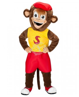 Kostüm Affe Maskottchen 6 (Hochwertig)