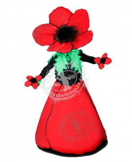 Verleih Kostüm Blume Rot 1