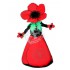Kostüm Blume Rot Maskottchen 1 (Hochwertig)