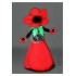 Verleih Kostüm Blume Rot 1