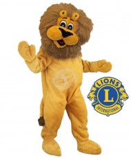 Kostüm Löwe Maskottchen "Lions Club International"