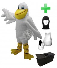 Kostüm Albatros 2 + Haube + Kissen + Tasche (Werbefigur)
