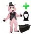 Kostüm Schwein 6 + Tasche "Star" + Hygiene Maske (Hochwertig)