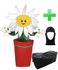 Kostüm Blumen Topf + Tasche "XL" + Hygiene Maske (Hochwertig)