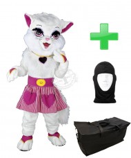 Kostüm Katze 18 + Tasche "Star" + Hygiene Maske (Hochwertig)