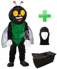 Kostüm Fliege + Tasche "Star" + Hygiene Maske (Hochwertig)