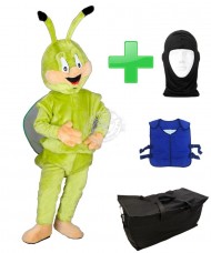 Kostüm Käfer / Biene 5 + Kühlweste "Blue M24" + Tasche "Star" + Hygiene Maske (Hochwertig)