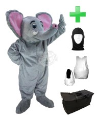 Kostüm Elefant 6 + Haube + Kissen + Tasche (Professionell)