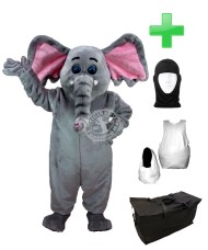 Kostüm Elefant 7 + Haube + Kissen + Tasche (Professionell)
