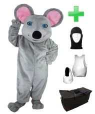 Kostüm Maus 5 + Haube + Kissen + Tasche (Professionell)
