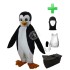 Kostüm Pinguin 7 + Haube + Kissen + Tasche (Professionell)