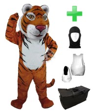 Kostüm Tiger 7 + Haube + Kissen + Tasche (Professionell)