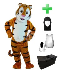 Kostüm Tiger 9 + Haube + Kissen + Tasche (Professionell)