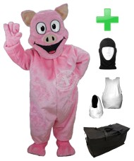 Kostüm Schweine 3 + Haube + Kissen + Tasche (Professionell)