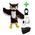 Kostüm Eule Vogel 1 + Haube + Kissen + Tasche (Werbefigur)