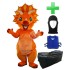Kostüm Dinosaurier 9 + Kühlweste "Blue M24" + Tasche "XL" + Hygiene Maske (Hochwertig)