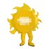243b Logo Druck "Hinten" für Kostüm Sonne Maskottchen