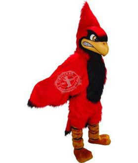Maskottchen Roter Kardinal Vogel Kostüm 2 (Werbefigur)