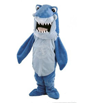 Kostüm Hai Maskottchen (Hochwertig)