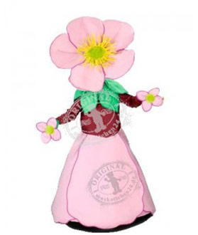 Kostüm Blume Rosa Maskottchen 2 (Hochwertig)