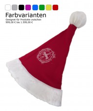 Weihnachtsmann Mütze M für Kostüme "Prof./Werb." (Rot)