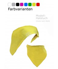 Extra Zubehör Tuch / Halstuch Modell "Einfach" (Gelb oder Farbe nach Wahl)