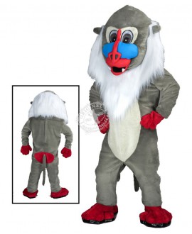 Kostüm Pavian / Affe Maskottchen 8 (Hochwertig)