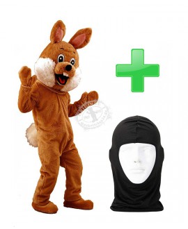 Hasen Kostüm Lauffigur braun 74p + Hygiene Maske (Promotion)