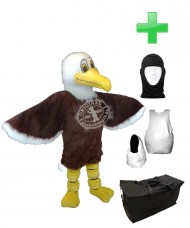 Kostüm Adler 13 + Haube + Kissen + Tasche (Werbefigur)