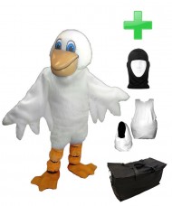 Kostüm Albatros 1 + Haube + Kissen + Tasche (Werbefigur)