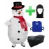 Kostüm Schneemann + Kühlweste + Tasche XL + Hygiene Maske (Hochwertig)