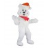 Kostüm Eisbär Maskottchen 6 Rot (Hochwertig)