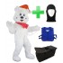 Kostüm Eisbär 6 Rot + Kühlweste + Tasche Star + Hygiene Maske (Hochwertig)
