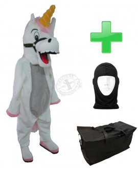 Kostüm Einhorn 1 + Tasche "Star" + Hygiene Maske (Hochwertig)