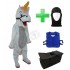 Kostüm Einhorn 1 + Kühlweste + Tasche Star + Hygiene Maske (Hochwertig)