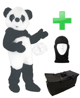 Kostüm Panda 5 + Tasche "Star" + Hygiene Maske (Hochwertig)