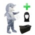 Kostüm Delfin 4 + Tasche Star + Hygiene Maske (Hochwertig)