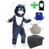 Kostüm Maus 17 + Kissen + Kühlweste "Blue M24" + Tasche "L" + Hygiene Maske (Hochwertig)