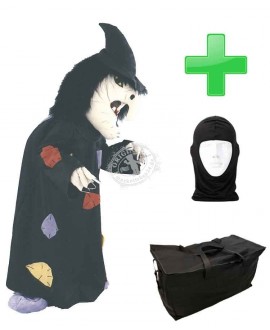 Kostüm Hexe 1 + Tasche "Star" + Hygiene Maske (Hochwertig)