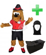 Kostüm Hund 24 + Tasche "Star" + Hygiene Maske (Hochwertig)