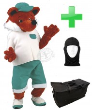 Kostüm Fuchs 7 + Tasche "Star" + Hygiene Maske (Hochwertig)