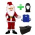 Kostüm Weihnachtsmann + Tasche "Star" + Hygiene Maske (Hochwertig)