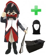 Kostüm Soldat 4 + Tasche "Star" + Hygiene Maske (Hochwertig)