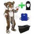 Kostüm Tiger 11 + Kühlweste "Blue M24" + Tasche "Star" + Hygiene Maske (Hochwertig)