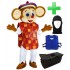 Kostüm Maus Maskottchen 9 + Kühlweste "Blue M24" + Tasche "L2" + Hygiene Maske (Hochwertig)