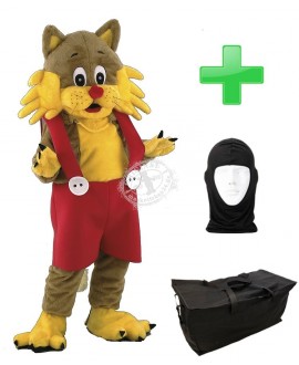 Kostüm Katze 11 + Tasche "Star" + Hygiene Maske (Hochwertig)