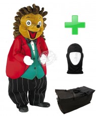 Kostüm Igel 1 + Tasche "Star" + Hygiene Maske (Hochwertig)