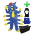 Kostüm Tausendfüßler + Kühlweste "Blue M24" + Tasche "Star" + Hygiene Maske (Hochwertig)