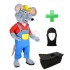 Kostüm Maus/Ratte 16 + Tasche "Star" + Hygiene Maske (Hochwertig)
