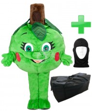 Kostüm Apfel + Tasche "XL" + Hygiene Maske (Hochwertig)